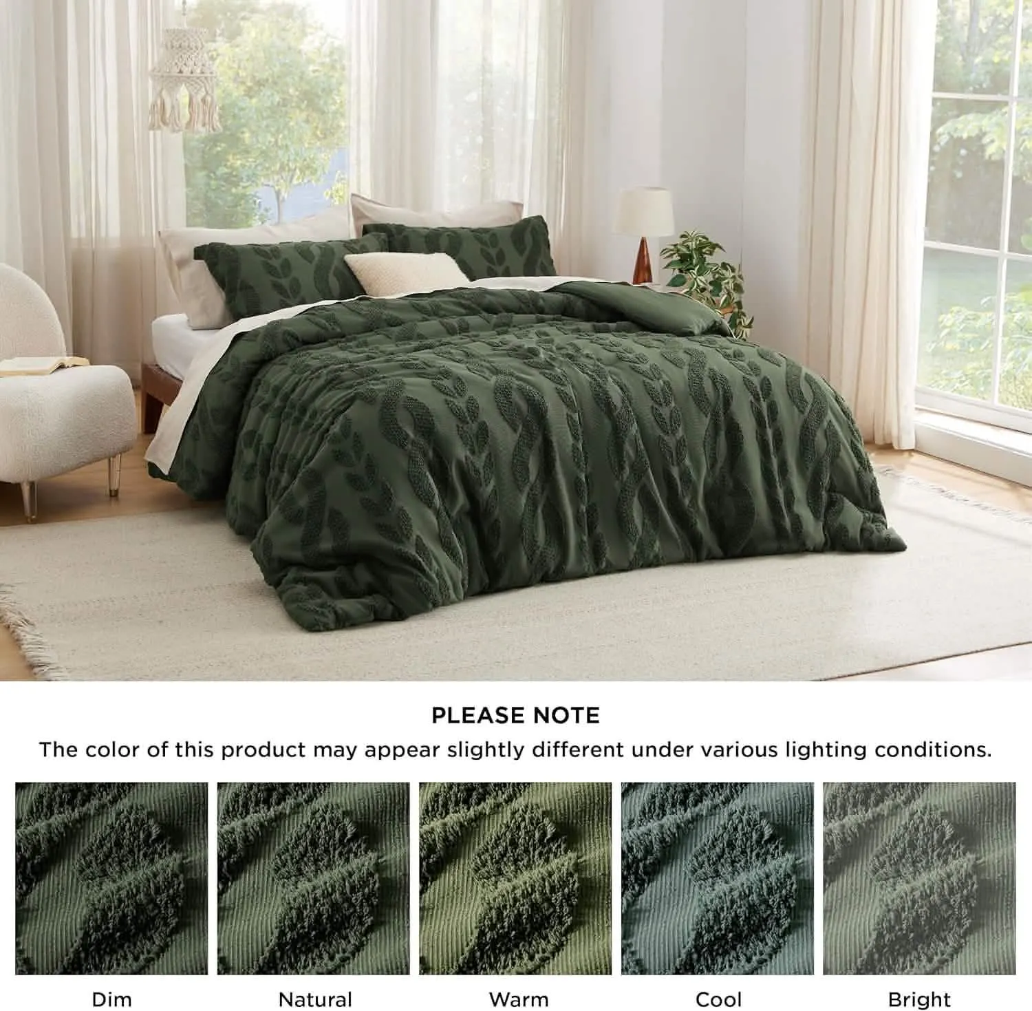 Jacquard Comforter Set Cable Stripe