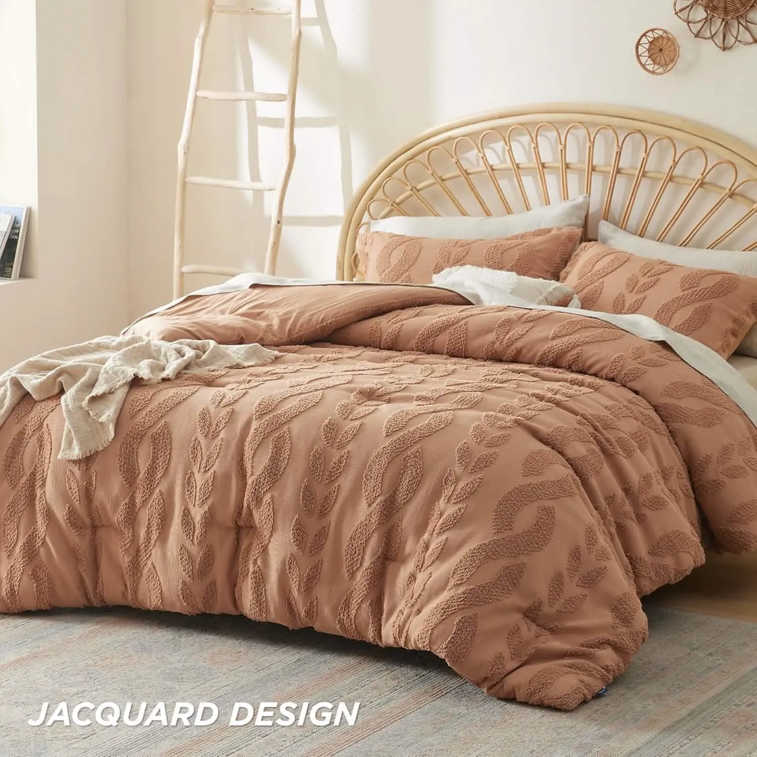 Jacquard Comforter Set Cable Stripe