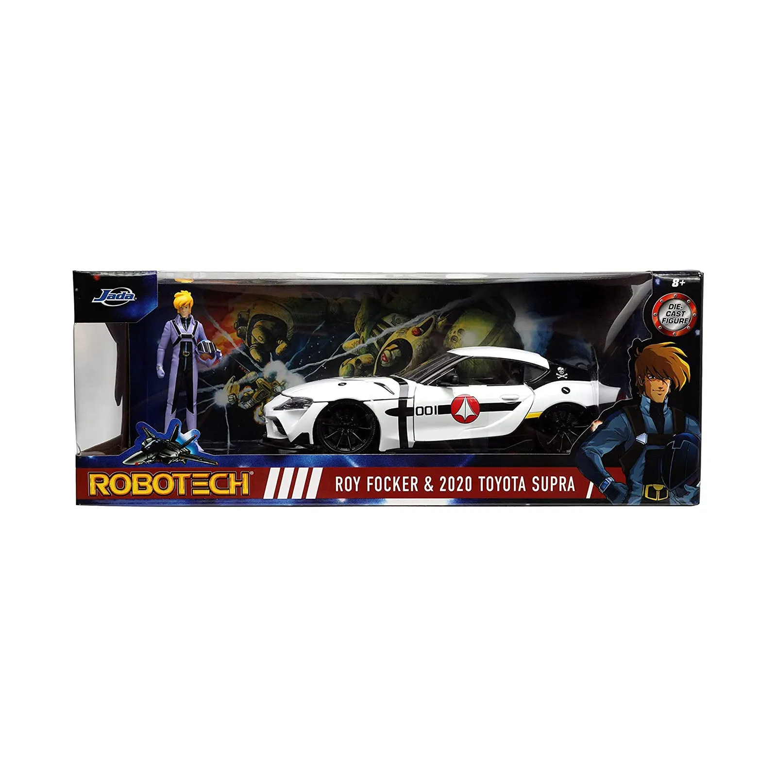 Jada Toys Robotech Roy Focker 2020 Toyota Supra Die Cast 24th Scale Set