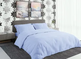 Jersey Knit Duvet Cover in Dream Blue