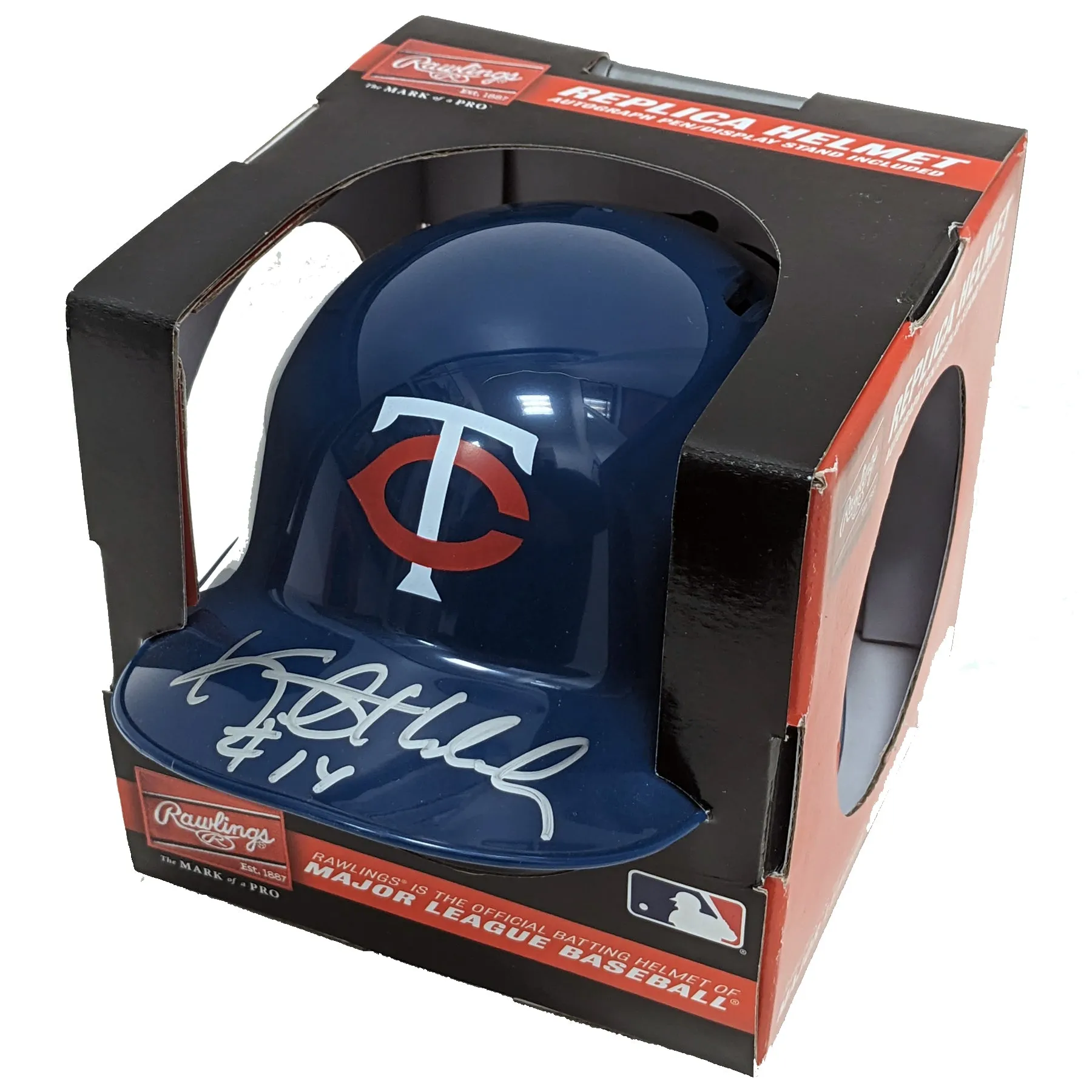 Kent Hrbek Autographed Rawlings Minnesota Twins Mini Batting Helmet