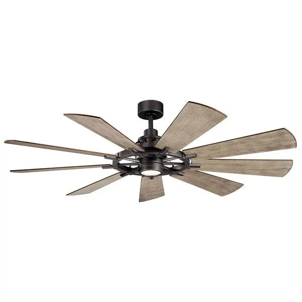 Kichler 300265AVI Gentry LED 65" Fan Anvil Iron