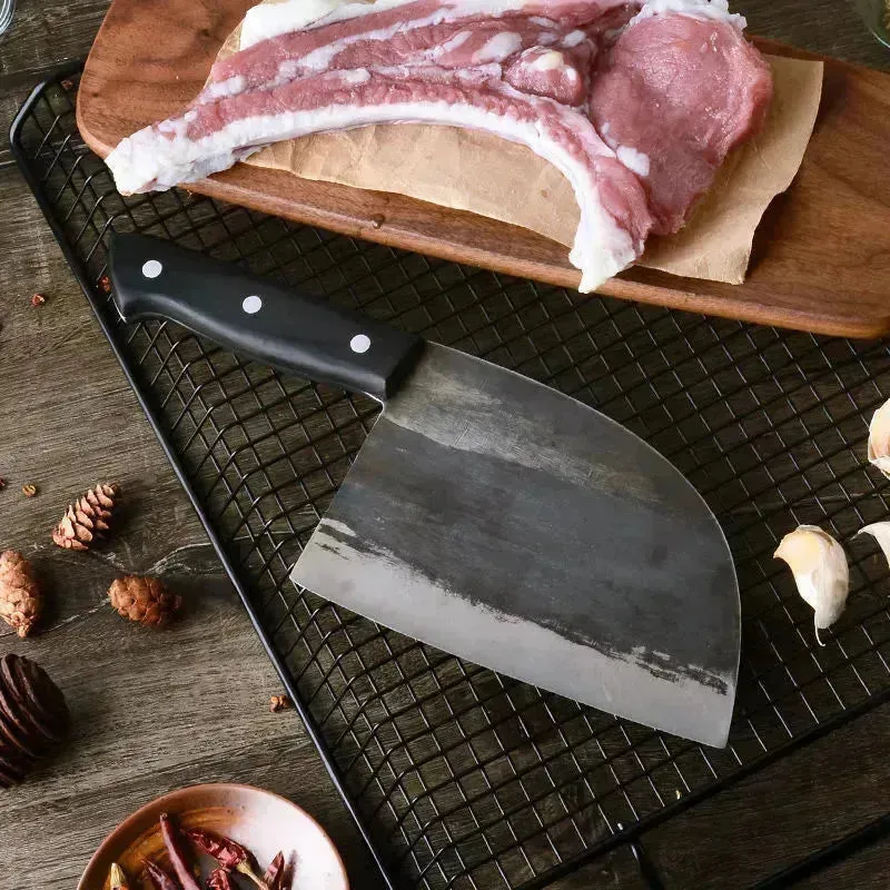 Kitchen Butcher Chef's Knife Kitchen Chopping Knife and Scabbard