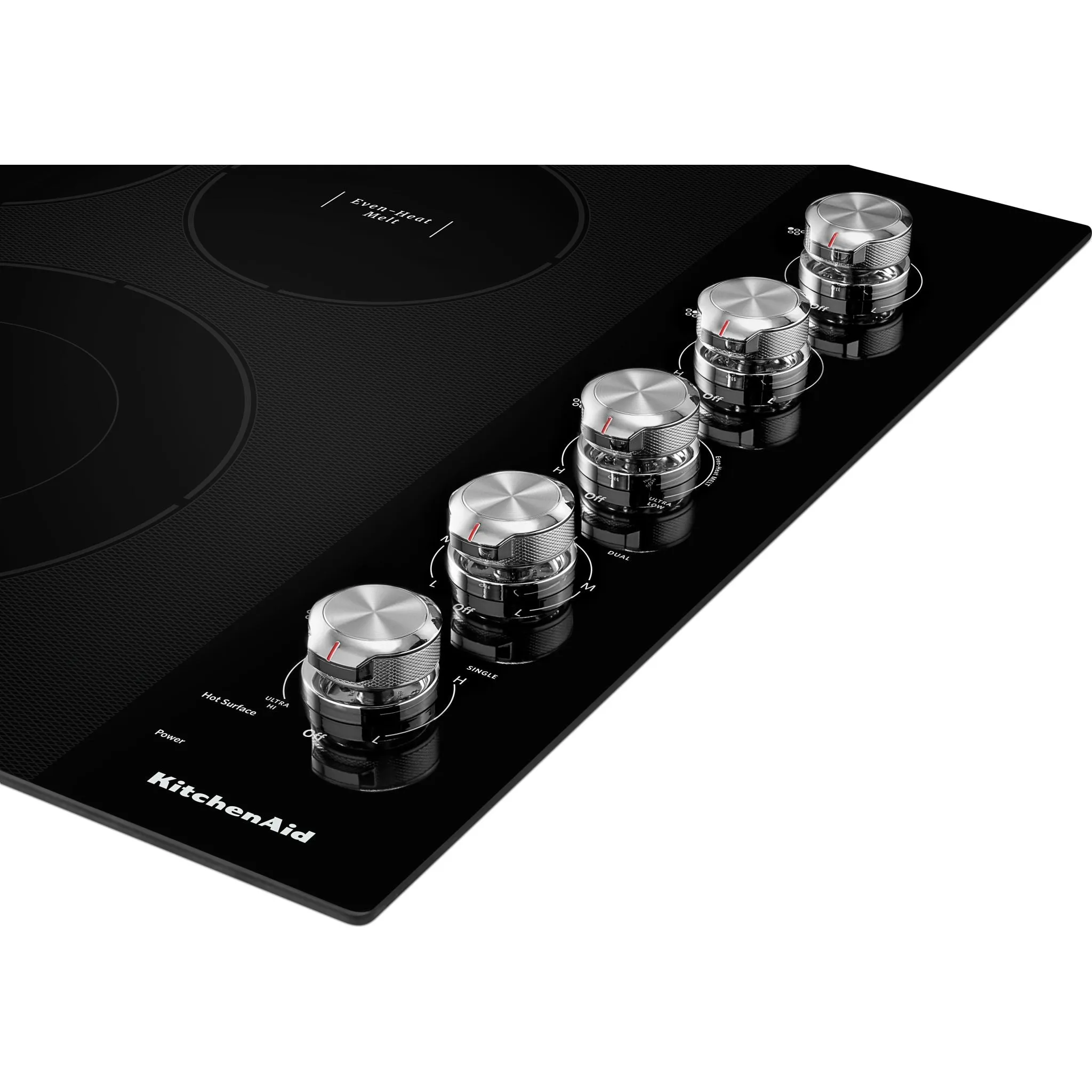 KitchenAid  30" Electric Cooktop with 5 Elements and Knob Controls (KCES550HBL)