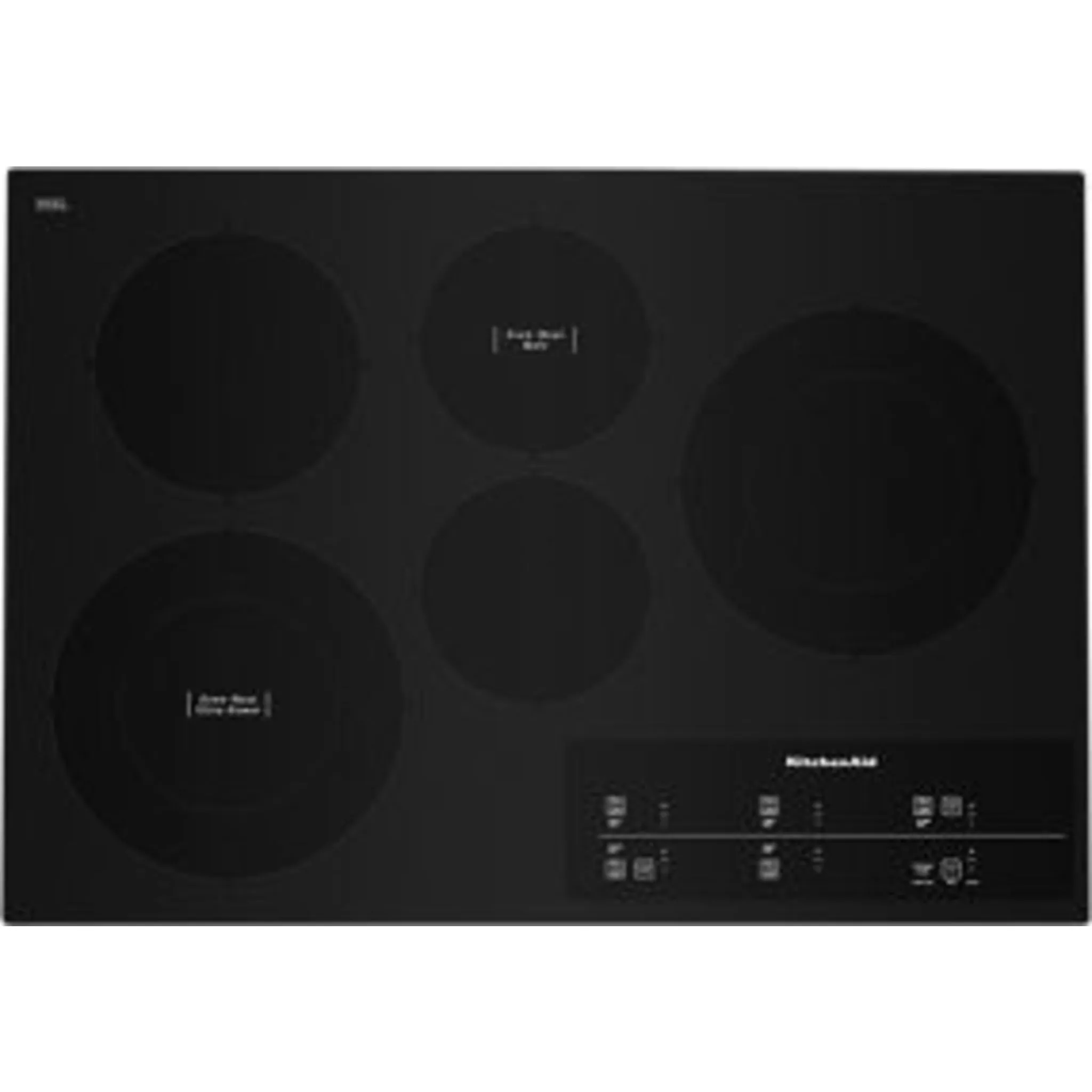 KitchenAid  30" Electric Cooktop with 5 Elements and Touch-Activated Controls (KCES950KBL)