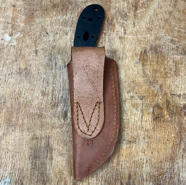 Knife Sheath Leather - SHWW021 - 2" opening and a 5 3/8" length