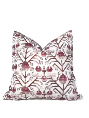 Koty Pillow Cover in Mulberry, Designer Pillows