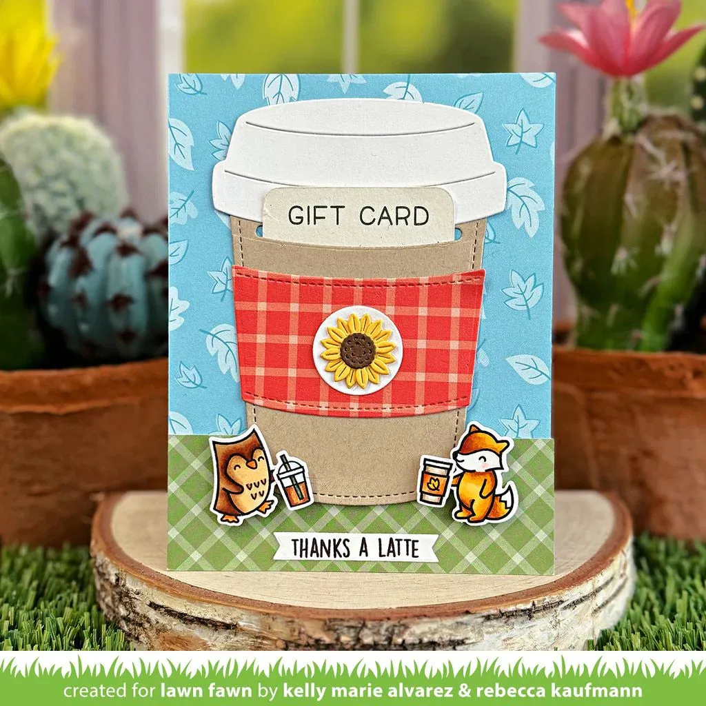 Lawn Fawn Clear Stamp Set - Treat Cart Add-On: Coffee