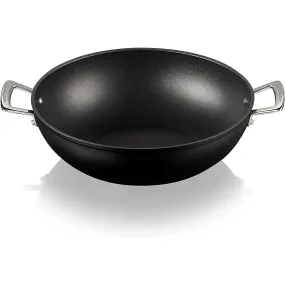 LE CREUSET Padella Antiaderente Wok Due Manici 32cm Alluminio