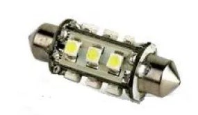 LED Bulb, Festoon, 42mm, 12 LED, 10-30 Vdc Replacement Bulbs