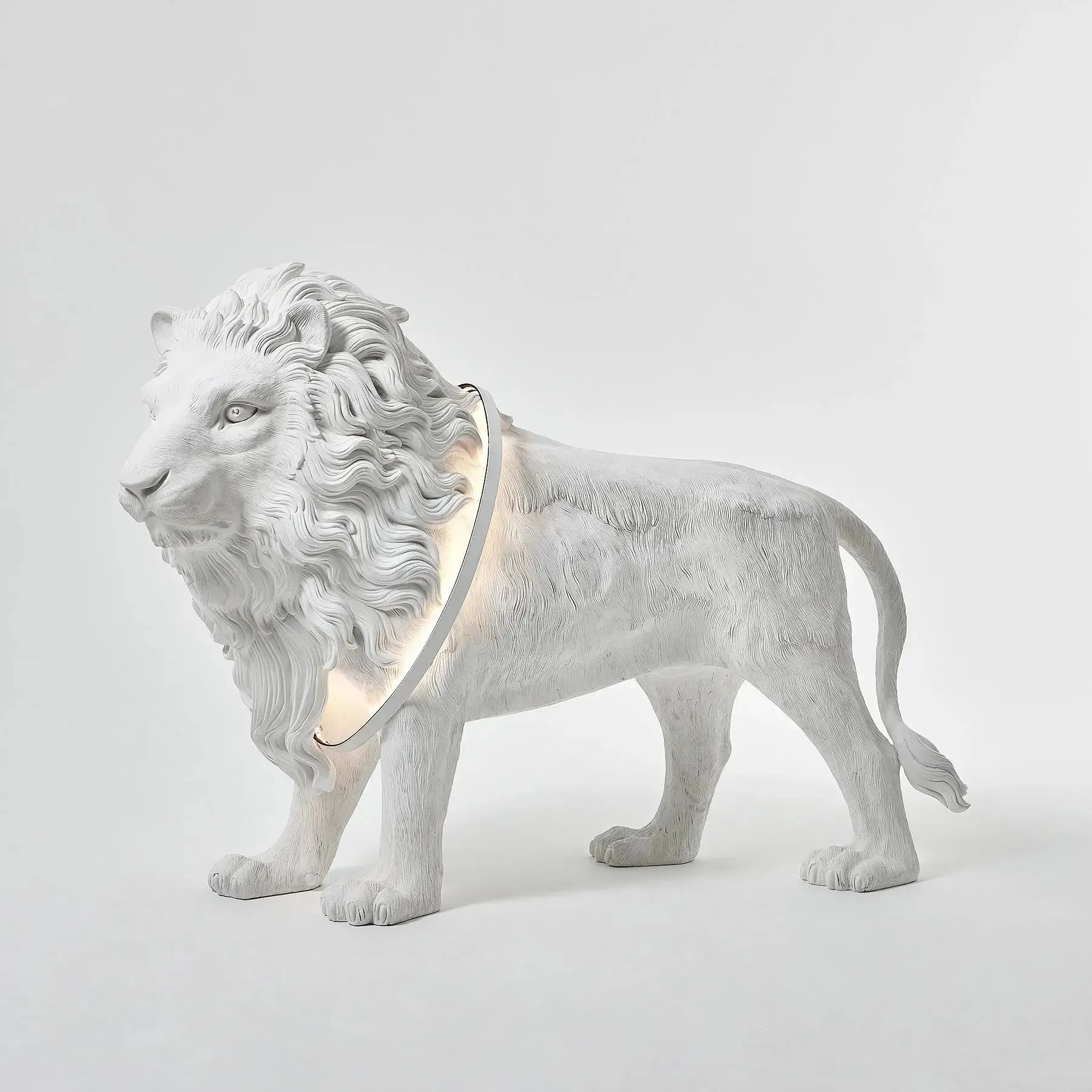 Leo Lion Sculpture Floor Lamp