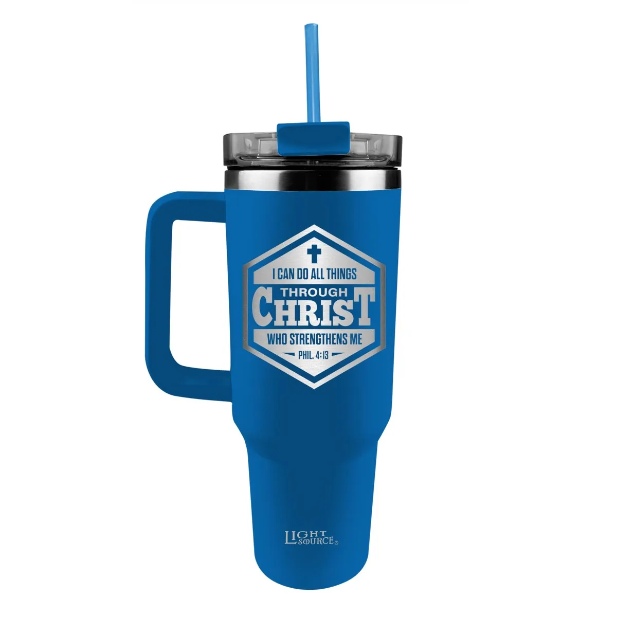 Light Source 40 oz Stainless Steel Mug With Straw All Things