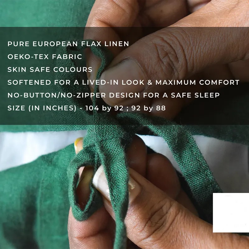 Linen Duvet Cover | Cyprus Green