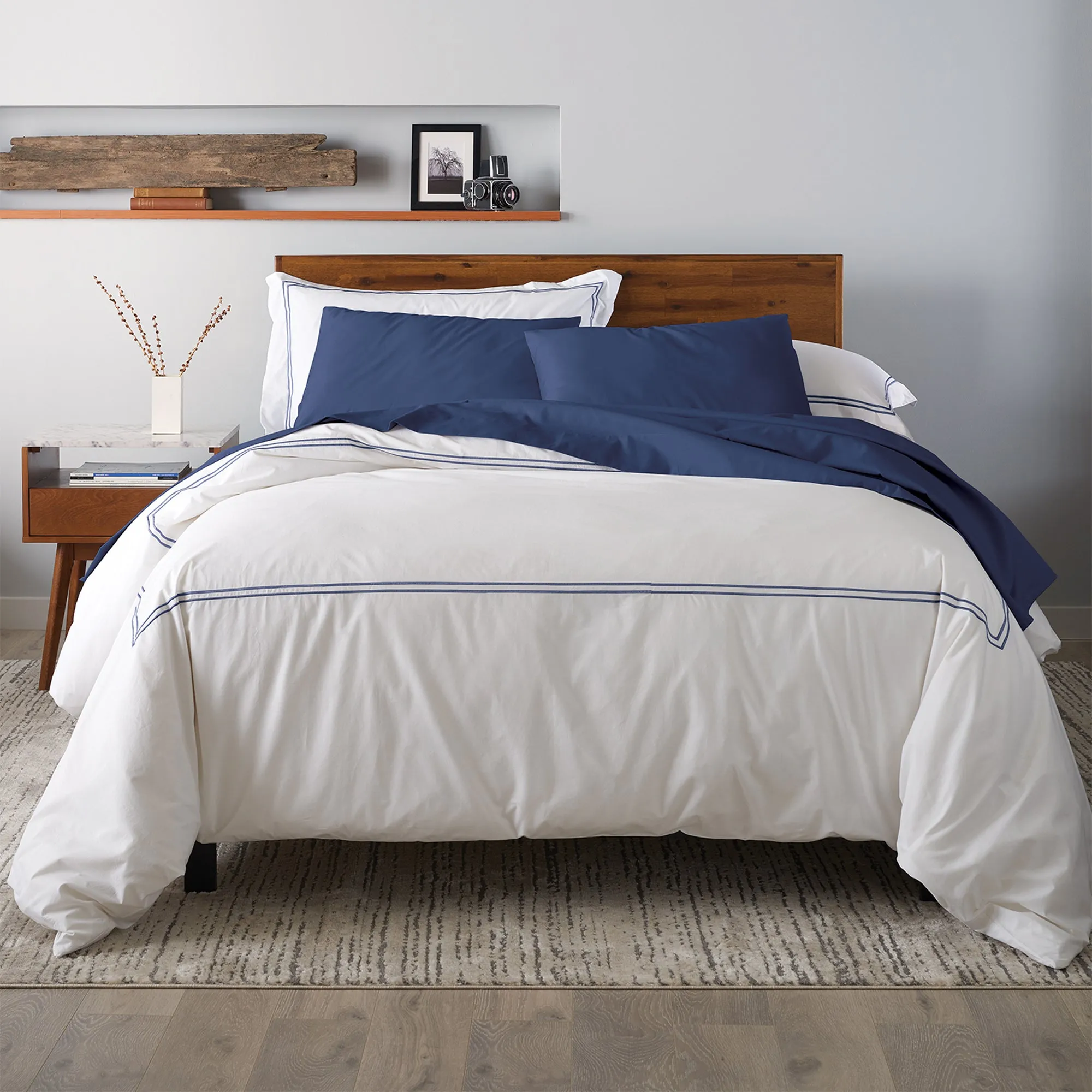 Luxury Bundle | RDS Comforter and Percale Satin Stitching Duvet Set