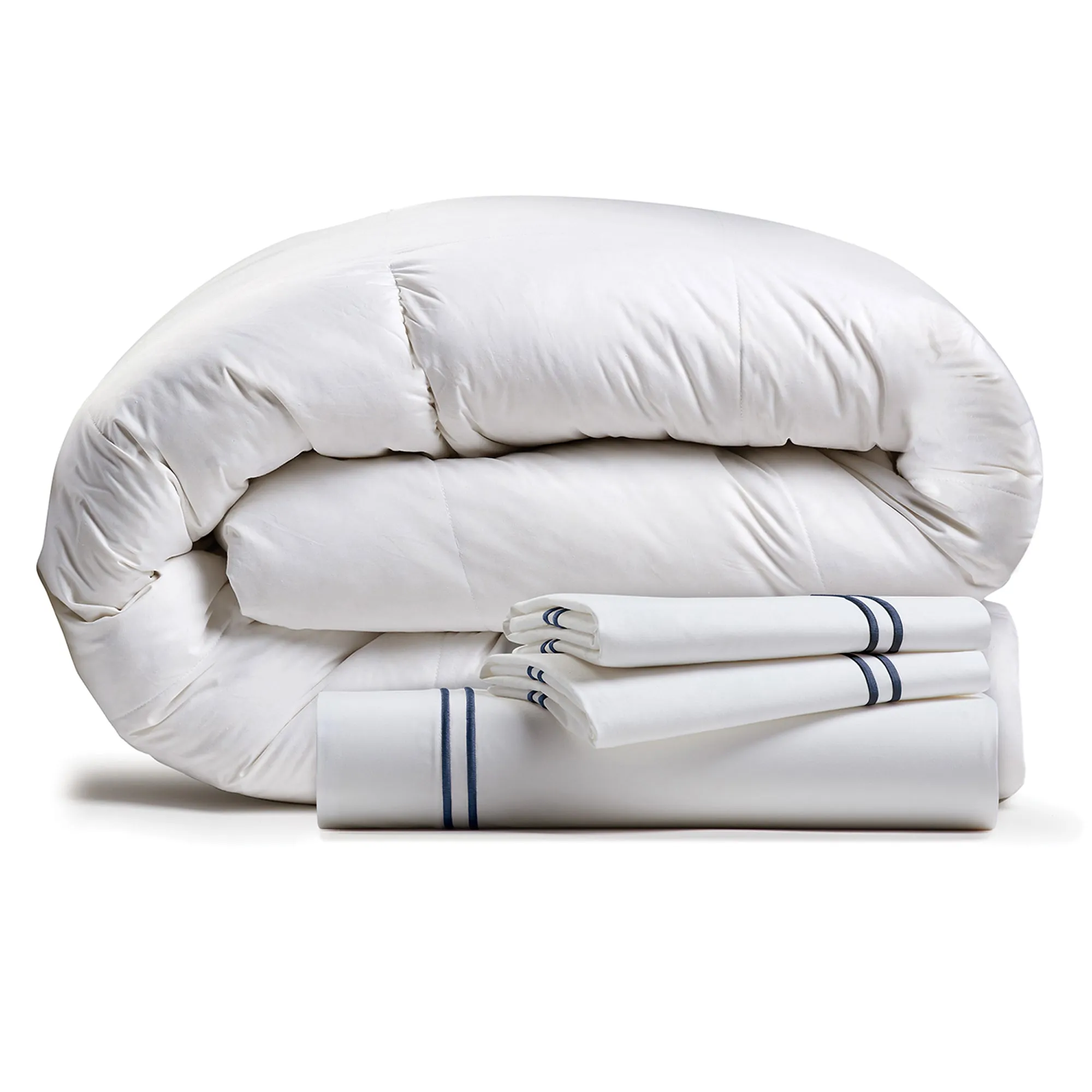 Luxury Bundle | RDS Comforter and Percale Satin Stitching Duvet Set