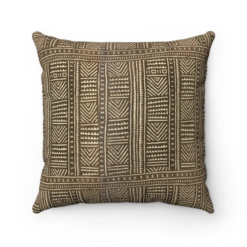 Mali-Mudcloth Inspired African Tribal Pillow Kuba Kilim Boho Kente Pillow Various Sizes