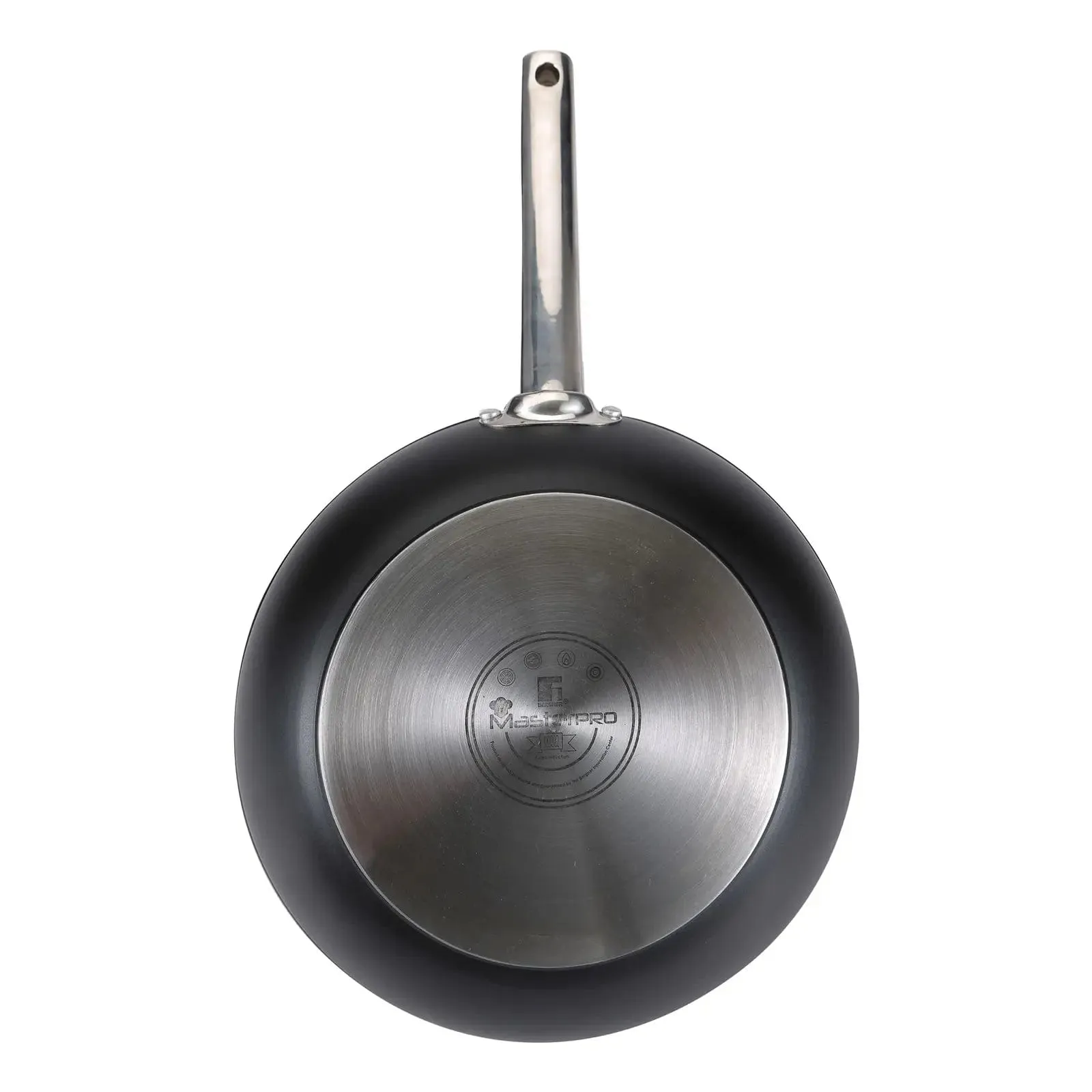 MasterPro Foodies Wok Forged Aluminium Non-Stick Black Silver 28cm