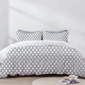 Melisande - Luxurious 3-Piece Handcrafted Embroidered Duvet Set | Premium Linen-Cotton Blend |