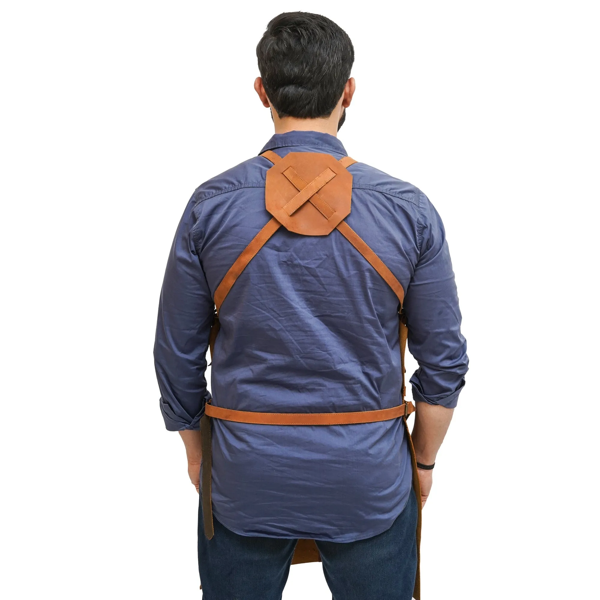 Men Leather Apron - Handy Pockets