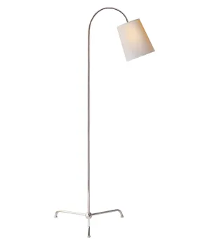 Mia Floor Lamp, Polished Nickel