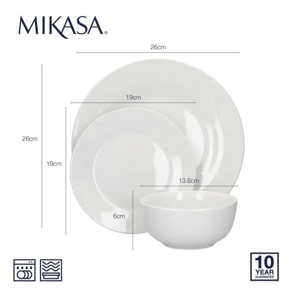 Mikasa Alexis Porcelain 12 Piece Dinner Set