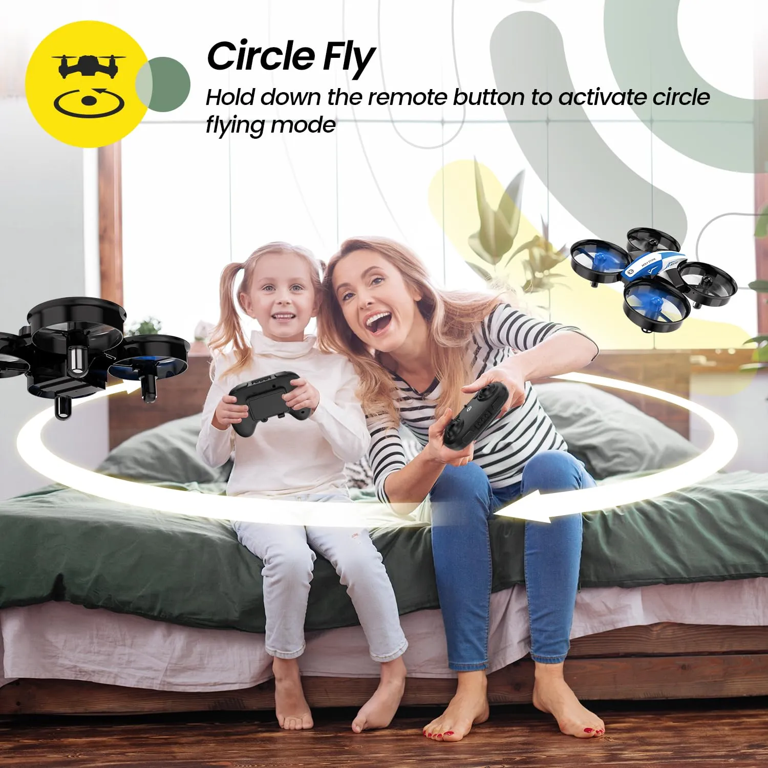 Mini Drone for Kids and Beginners RC Nano Quadcopter Indoor Small Helicopter Plane with Auto Hovering, 3D Flips, Headless Mode