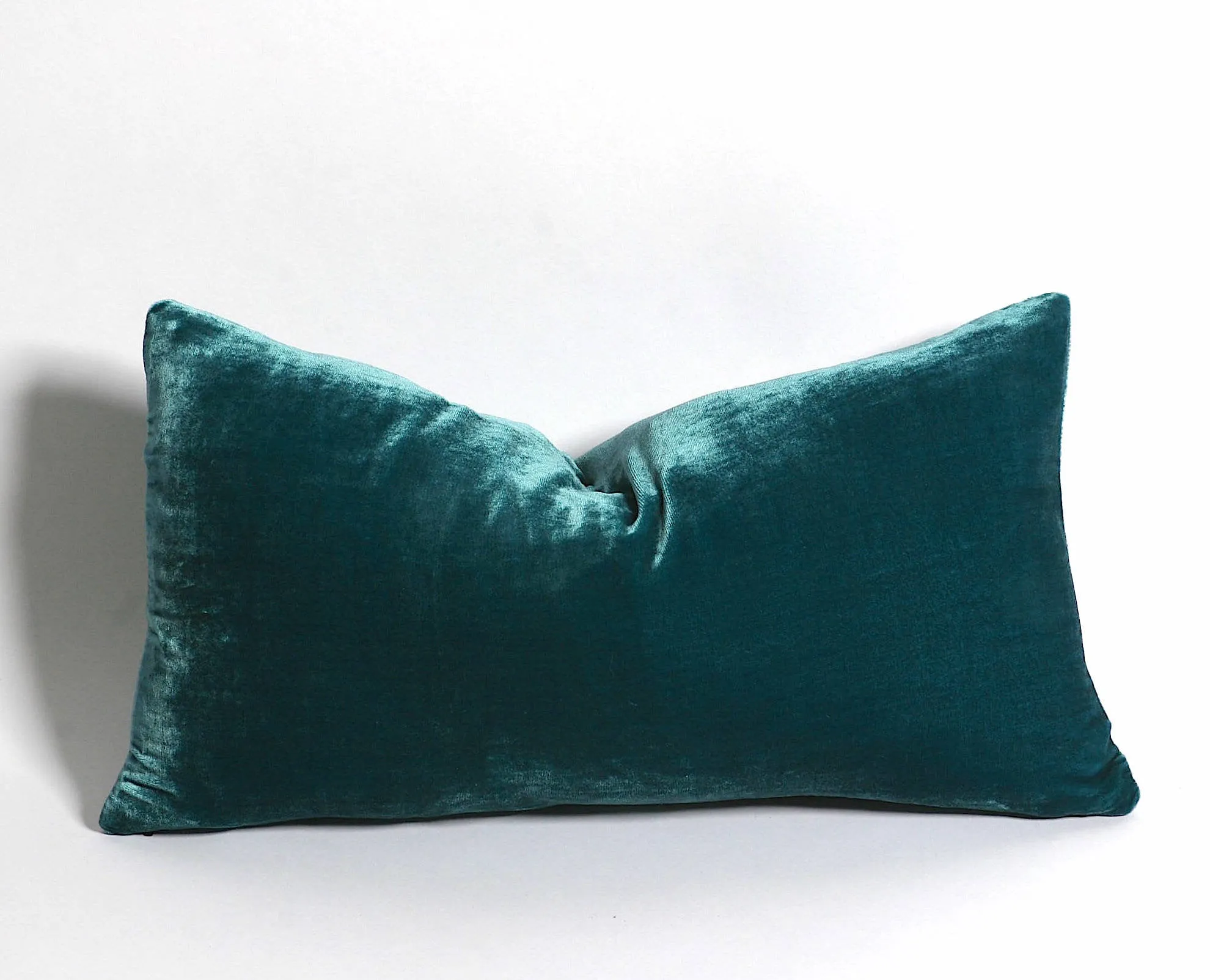 Moss Silk Pillow Cover / Silk Velvet Green Pillow Cover / Solid Velvet pillow case / Green Velvet Pillow Cover / Real Silk Velvet