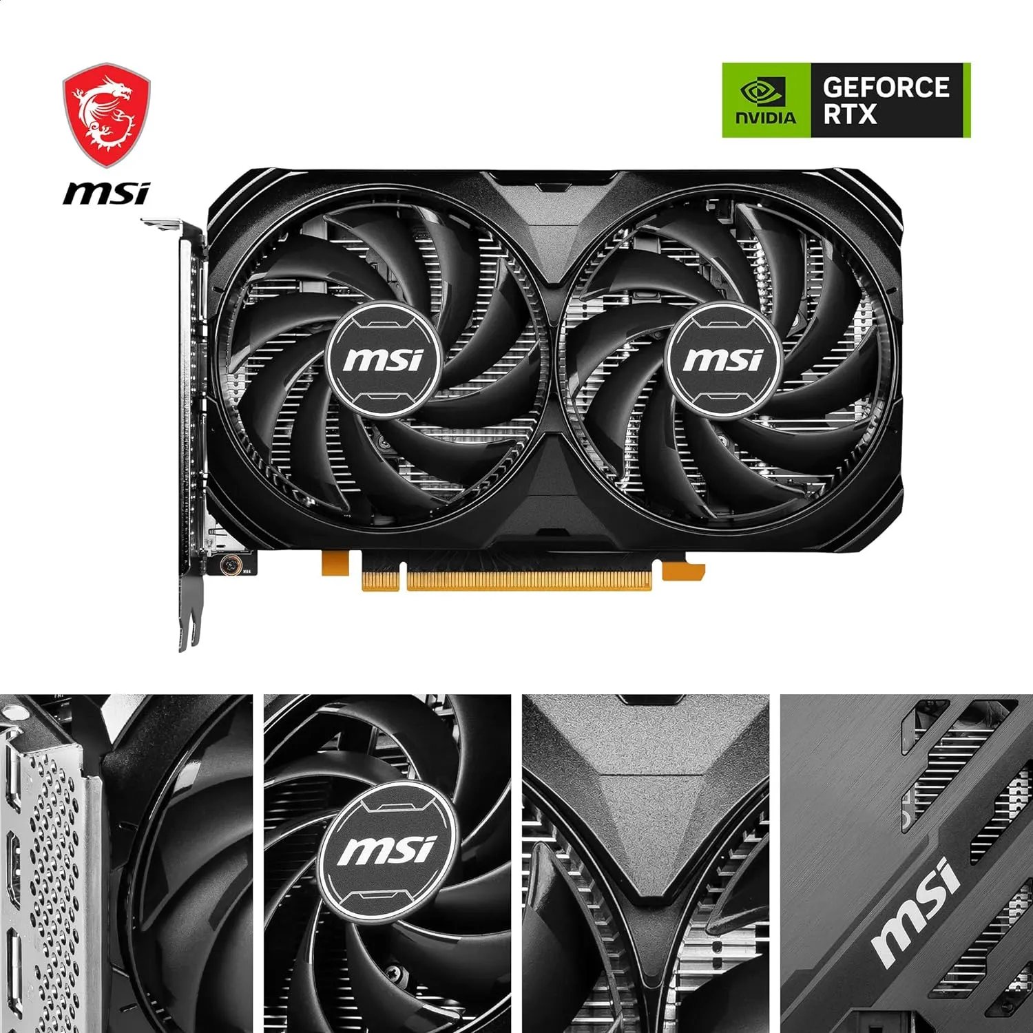 MSI Graphics Card RTX 4060 Ti Ventus 2X 16GB OC