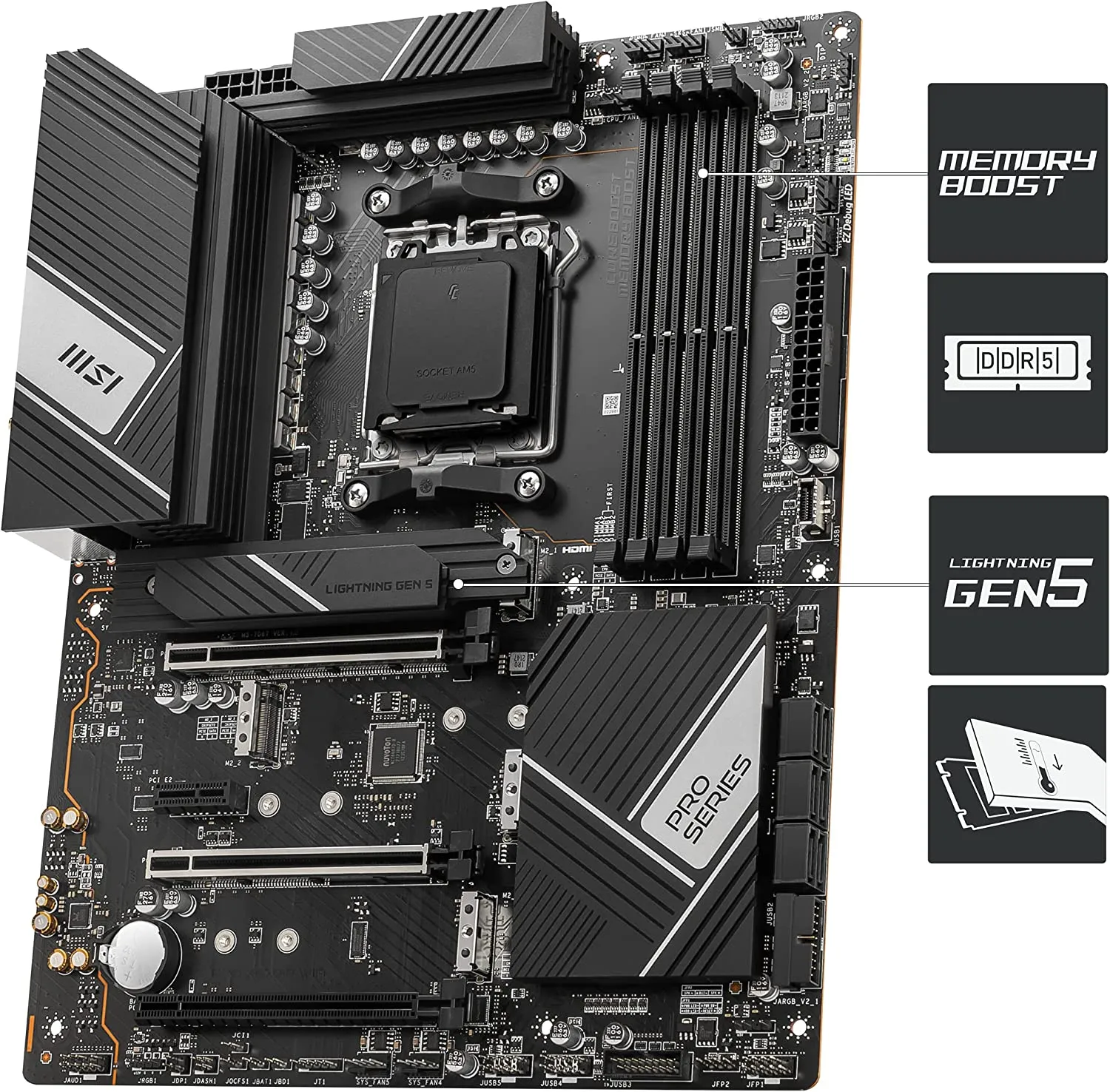 MSI Motherboard PRO X670-P WIFI DDR5