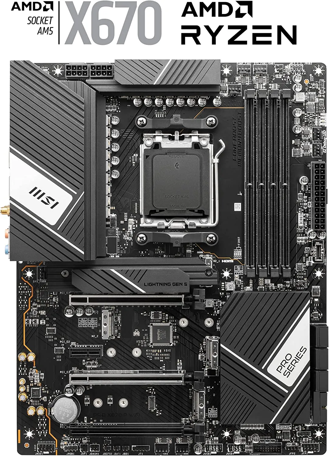 MSI Motherboard PRO X670-P WIFI DDR5