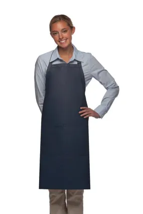 Navy Deluxe Butcher Adjustable Apron (2 Pockets)