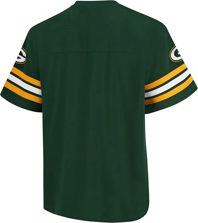 NFL Official Adults Soft Mesh Vintage Beast Mode T-Shirt - Unisex|Green Bay Packers