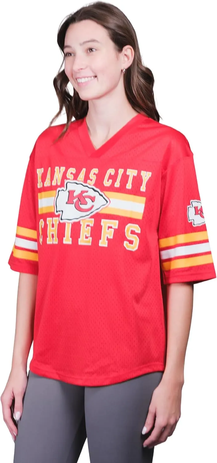 NFL Official Women's Soft Mesh Vintage Gameday Shirt|Kansas City Chiefs