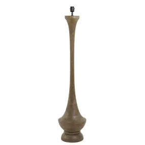 Nicole Wooden Floor Lamp & Linen Shade