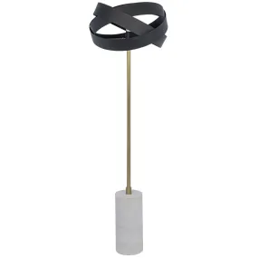 ORION FLOOR LAMP, BLACK STEEL