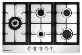 Parmco 770mm Stainless Steel 4 Burner Wok Gas Hob HO-6-77S-4GW