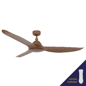 Pels 80W Dark Koa Ceiling Fan with Remote Control