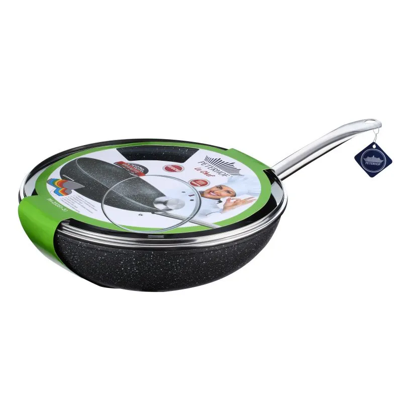 Peterhof PH-25351; Wok with lid, Aluminum&#8203;