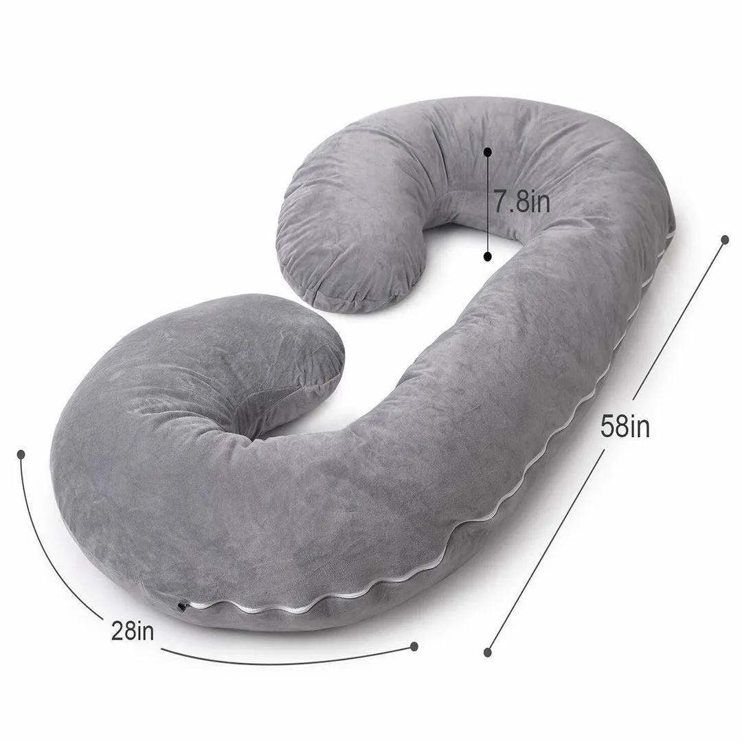 Pregnancy Support Pillow / C- Shape Maternity Pillow / Sleeping Support Pillow In Red Color