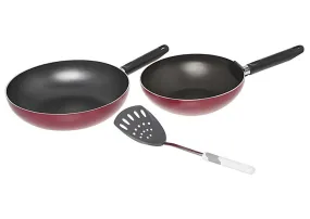 Prestige 2Pcs Wok Set With Tool Pr21014