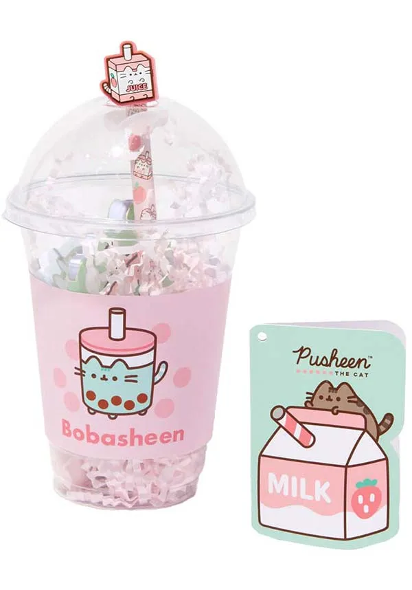 Pusheen Sips | STATIONERY SET [In Plastic Cup]*