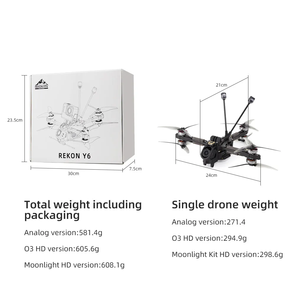 Rekon Y6 5-inch Long-Range FPV Drone