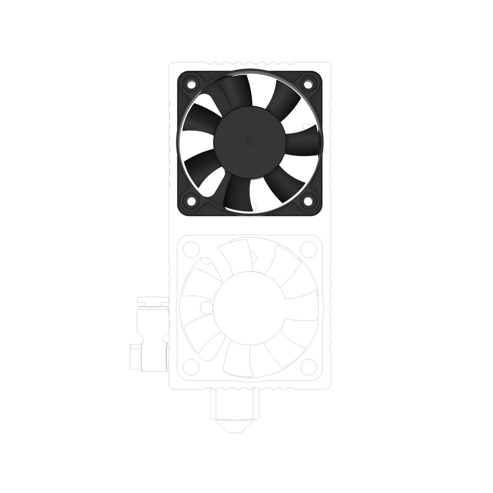 REPLACEMENT COOLING FAN FOR E80 LASER MODULE - DOUBLE BALL 10800 RPM