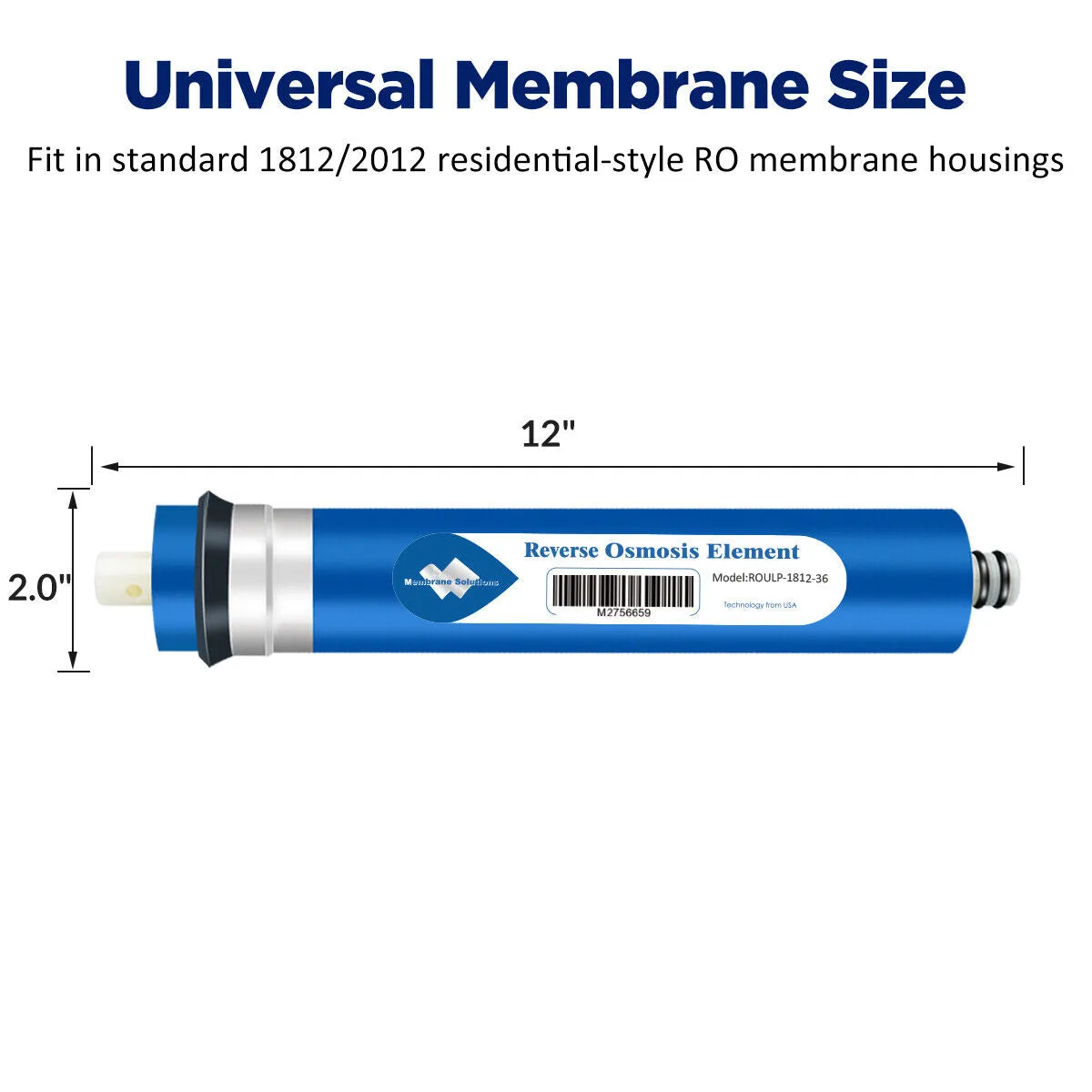 Reverse Osmosis Water Filter Membrane for Under Sink