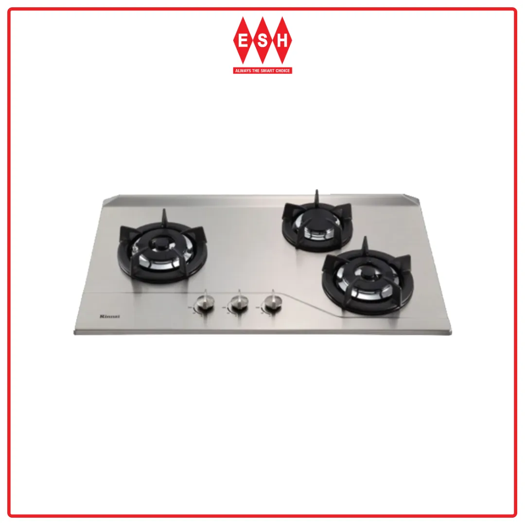 Rinnai RB-3SS-C-S 3-Burner Built-in Gas Hob (Stainless Steel)