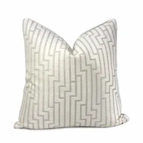 Robert Allen Ritzy Maze Glacier Chenille Pillow Cover