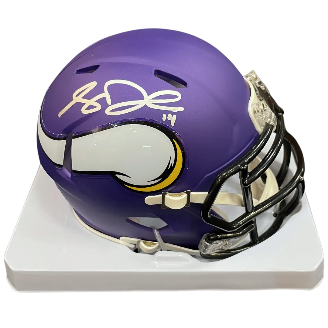 Sam Darnold Autographed Minnesota Vikings Speed Mini Helmet