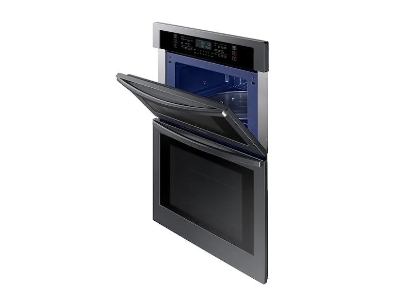 Samsung NQ70T5511DG 30" Smart Electric Wall Oven with Microwave Combination in Black Stainless Steel