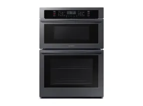 Samsung NQ70T5511DG 30" Smart Electric Wall Oven with Microwave Combination in Black Stainless Steel