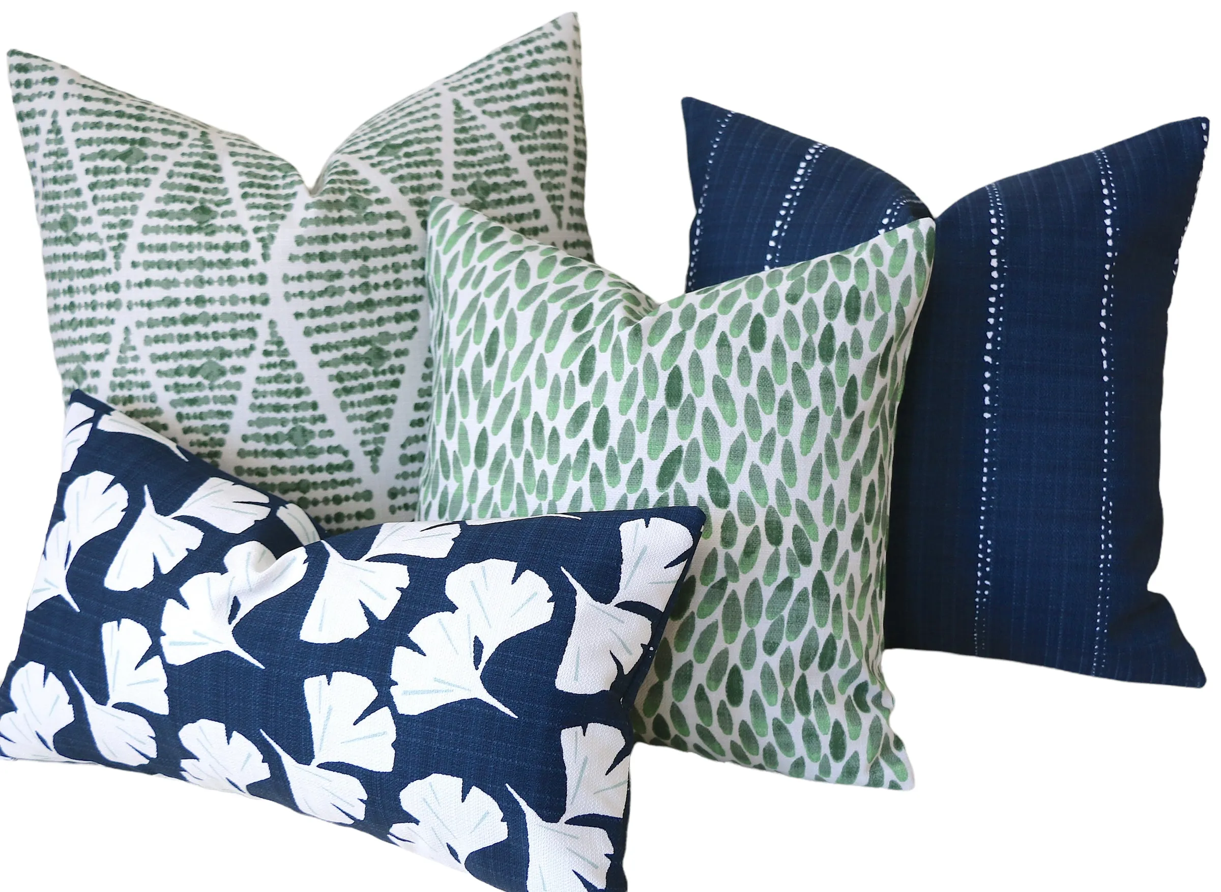 Santa Cruz Collection: Green Outdoor Pillow Covers / Outdoor Pillow cover / Green Patio Pillow / Banana Leaf Pillow Cover